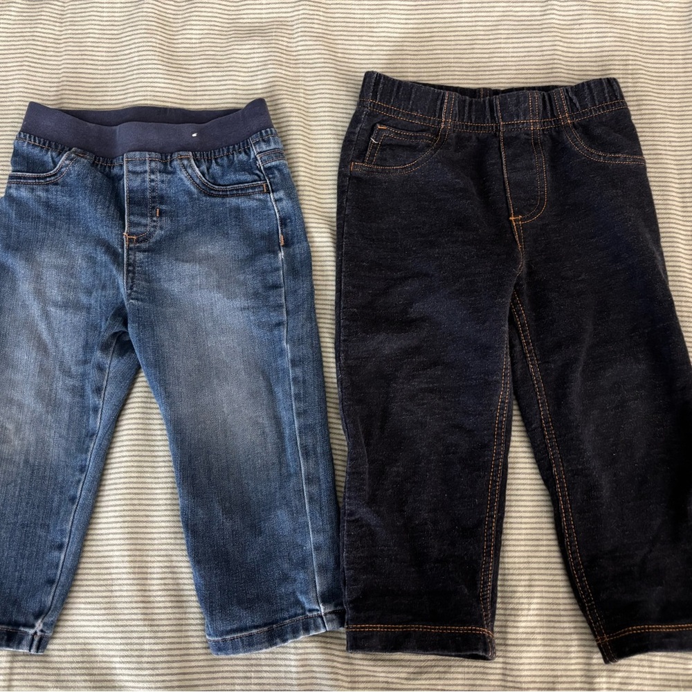 2 pair toddler jeans 24 months